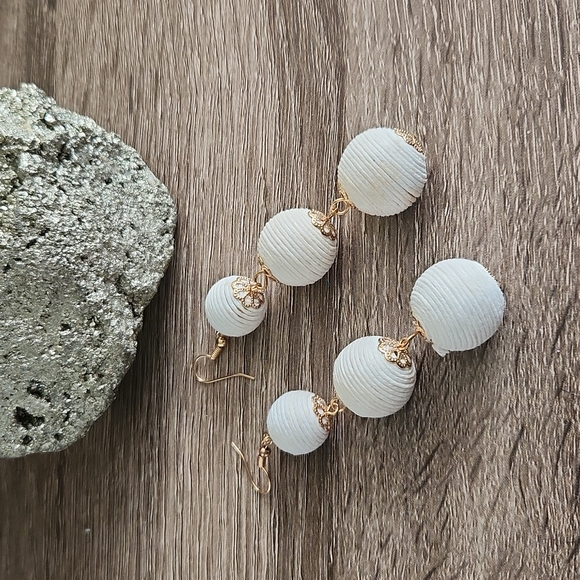 Tri Layer Boho Statement Earrings - Picture 4 of 5